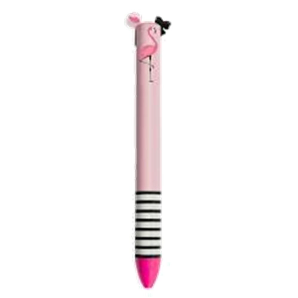 BOLIGRAFO DE DOS COLORES CLICK & CLACK FLAMINGO LEGAMI