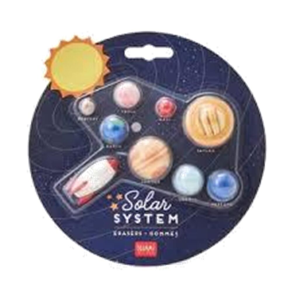 SET DE 9 GOMAS SISTEMA SOLAR LEGAMI