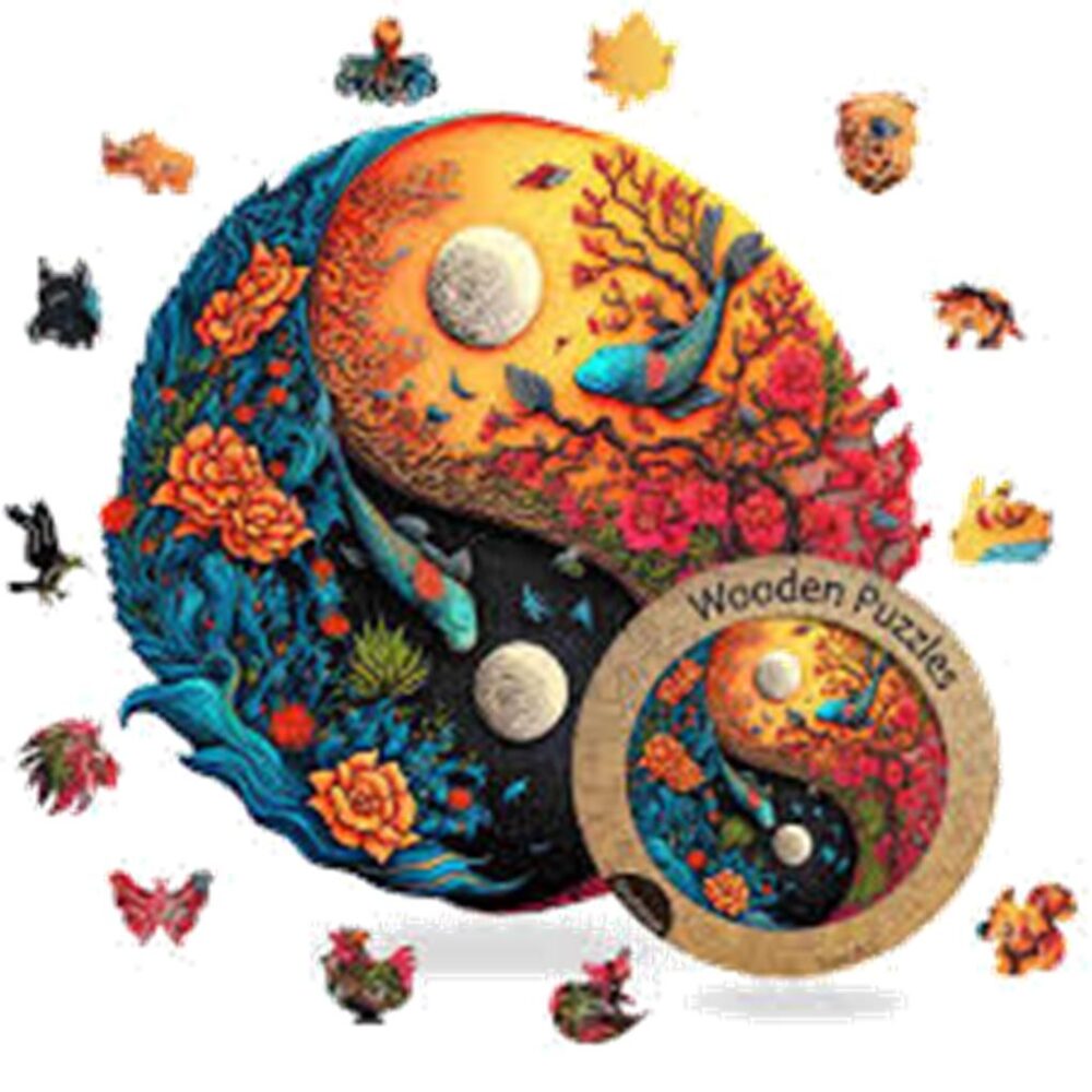 PUZZLE 124 PIEZAS SEA LIFE YIN YANG 27.6 X 26,5 CM