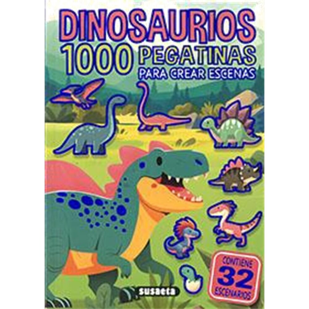 DINOSAURIOS 1000 PEGATINAS PARA CREAR ESCENAS