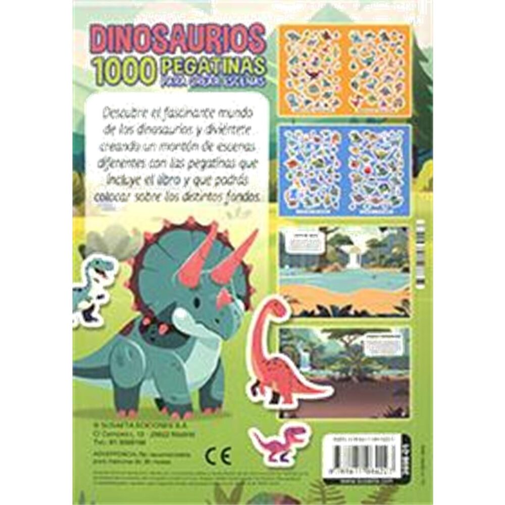 DINOSAURIOS 1000 PEGATINAS PARA CREAR ESCENAS - Imagen 4