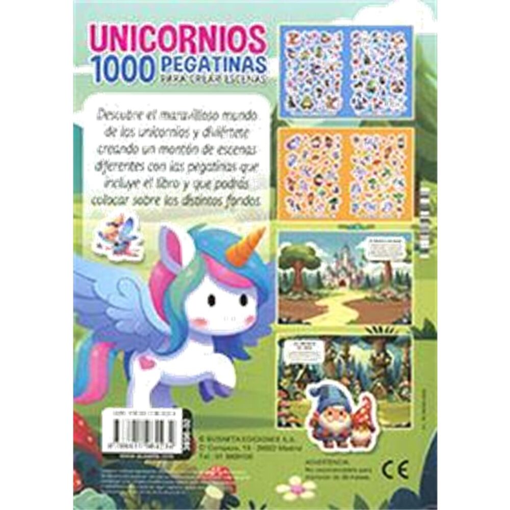 UNICORNIOS 1000 PEGATINAS PARA CREAR ESCENAS - Imagen 4