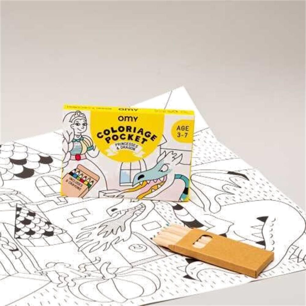 POCKET OMY PRINCESAS PARA COLOREAR + 6 LAPICES COLOR - Imagen 3