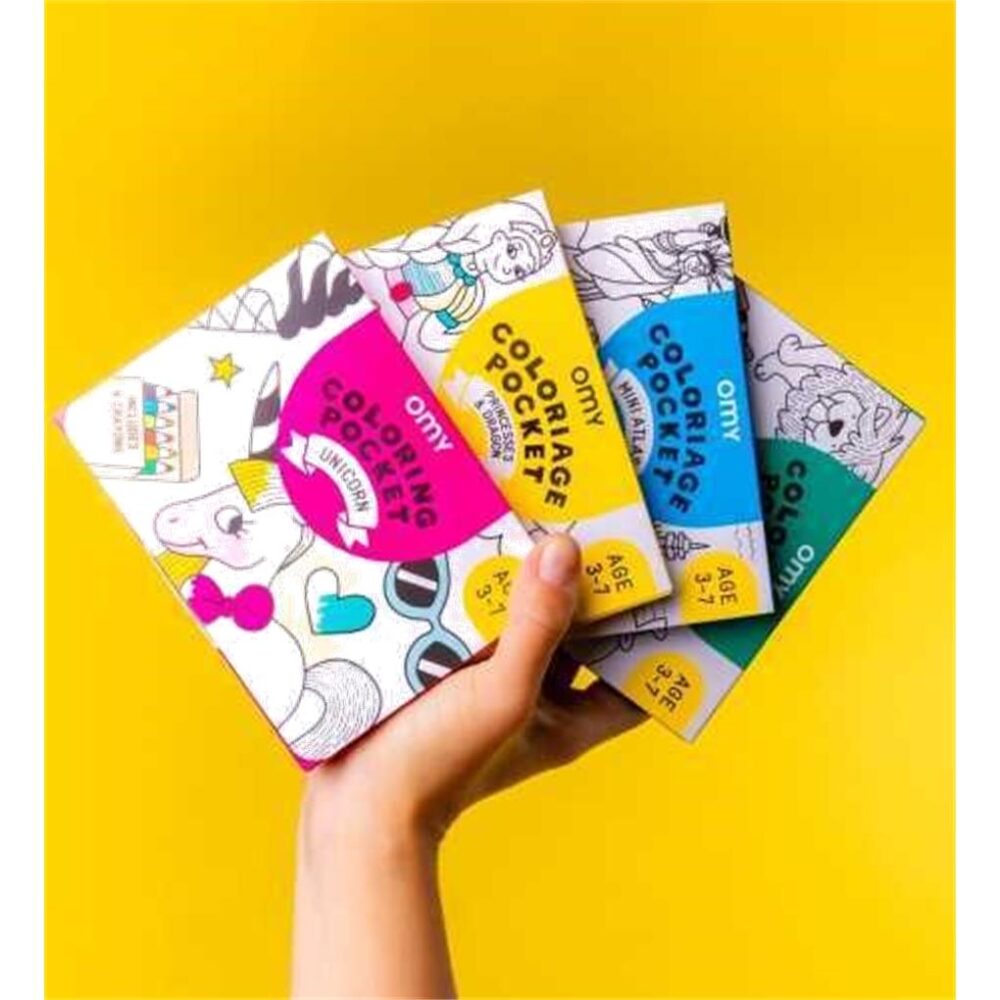 POCKET OMY ANIMALS PARA COLOREAR + 6 LAPICES COLOR - Imagen 5