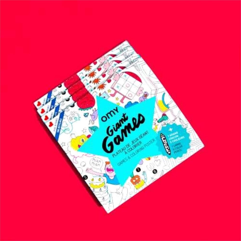 POSTER XL OMY GAMES PARA COLOREAR + PINTURAS - Imagen 5
