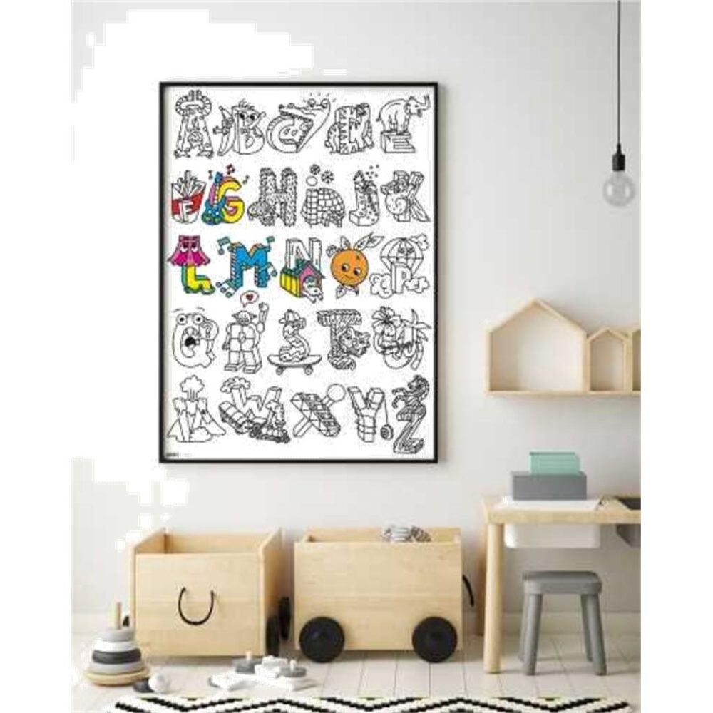 POSTER XL OMY ABCD PARA COLOREAR 100X70 - Imagen 3