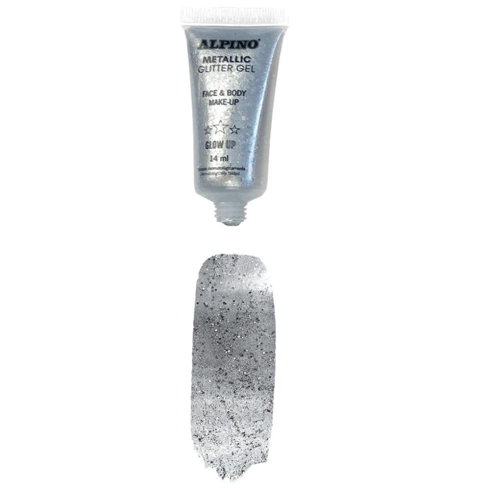 BLISTER GLITTER GEL METALICO PLATA - Imagen 3