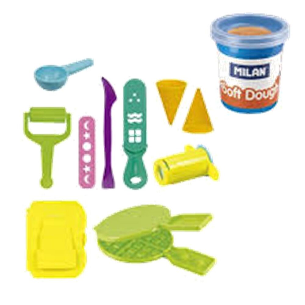MALETIN 6 BOTES 59 G PASTA BLANDA SOFT DOUGH CON HERRAMIENTAS HELADOS Y GOFRES - Imagen 4