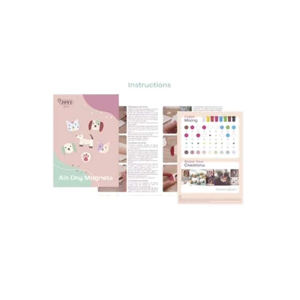 JOVI DIY KIT DE MANUALIDADES PARA HACER IMANES CON PASTA ENDURECIBLE AIR DRY - Imagen 3