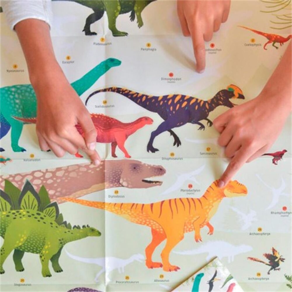GRAN POSTER DE PEGATINAS "DINOSAURIO" - Imagen 4