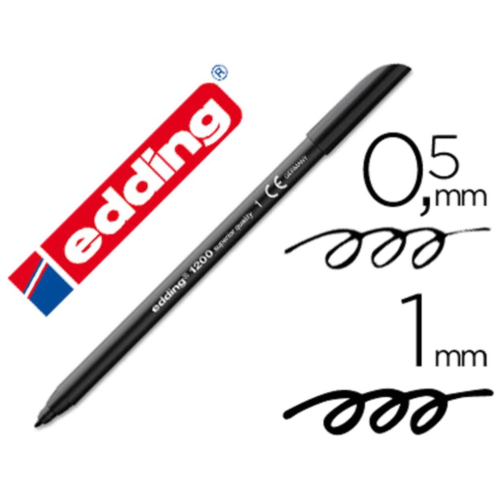 ROTULADOR EDDING 1200 UNIDAD - NEGRO Nº 1