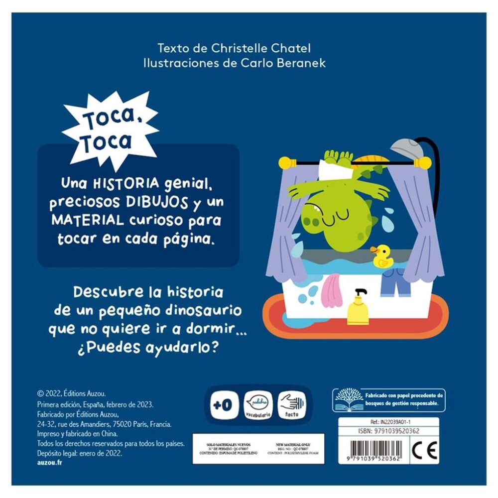 HISTORIAS PARA TOCAR TOCA TOCA A DORMIR DINO - Imagen 3