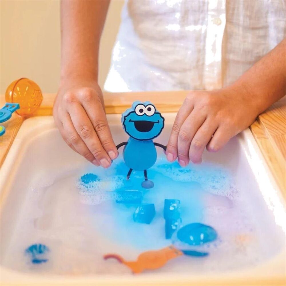 GLOPALS SET ERSONAJE + 2 CUBOS LUZ COOKIE MONSTER - Imagen 3