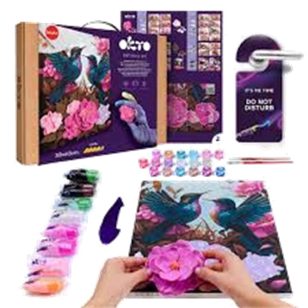 OKTO SET DIY PINTURA CREATIVA 3D ARTE SENSORIAL - - Imagen 3