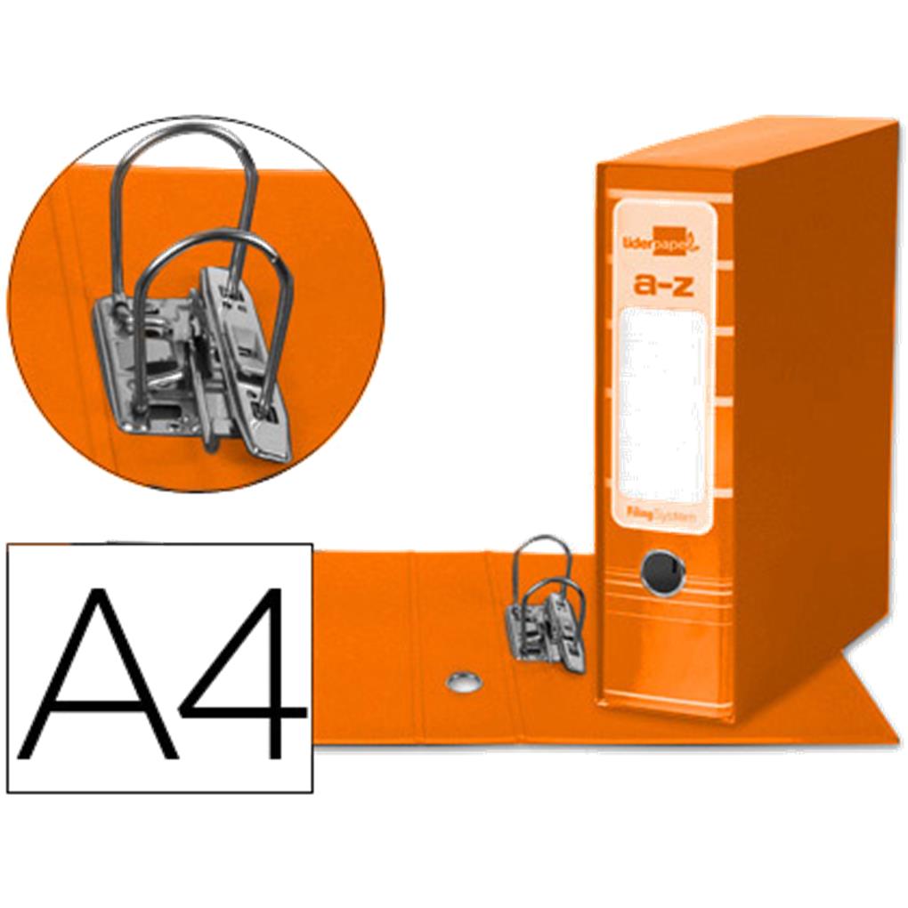 ARCHIVADOR DE PALANCA LIDERPAP EL A4 FILING SYSTEM FORRADO SIN RADO LOMO 80MM NA