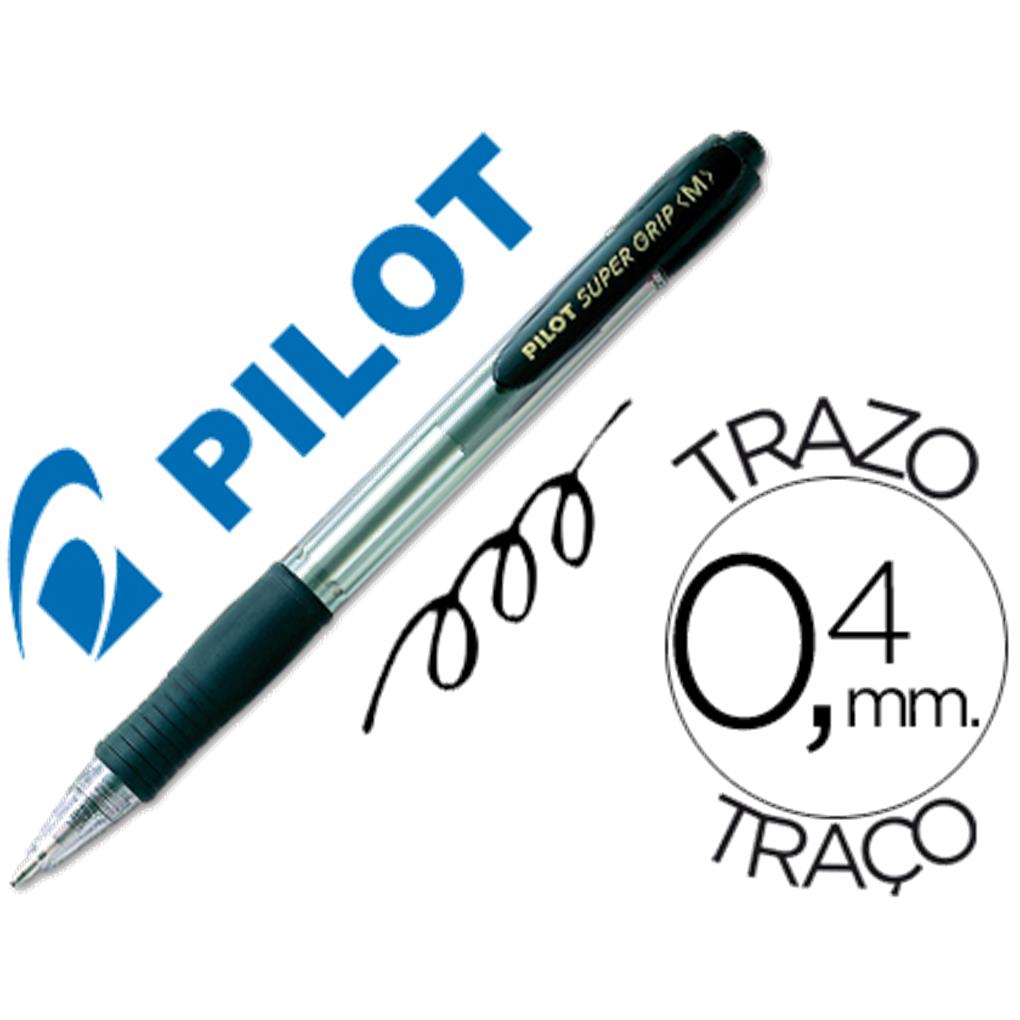 BOLIGRAFO PILOT SUPER GRIP UNIDAD - NEGRO