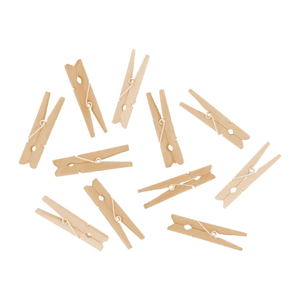 PINZA MADERA NATURAL 48X7MM - 48UDS - Imagen 2