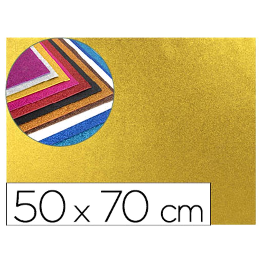 PLACA EVA PURPURINA 50X70 CMS UNIDAD - ORO