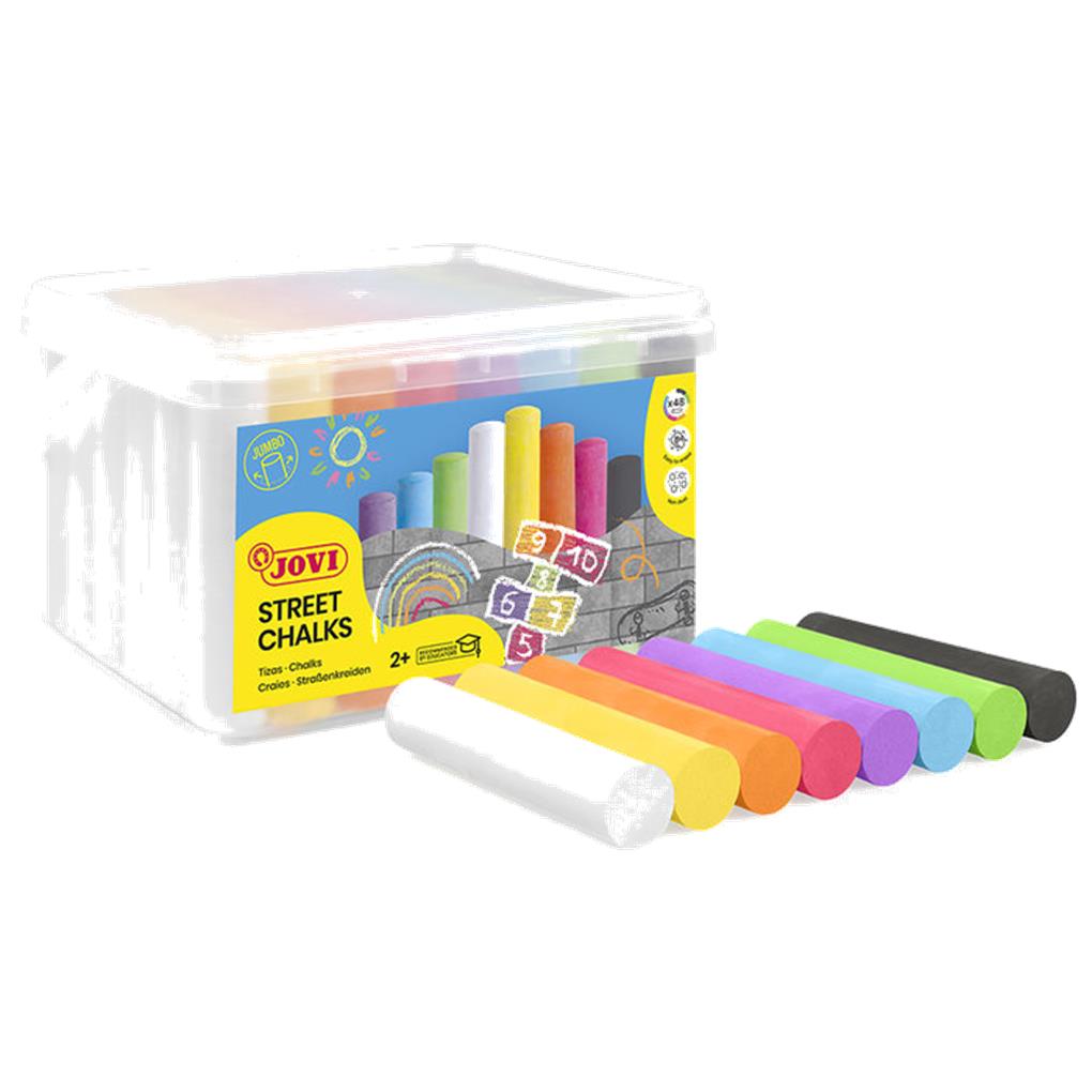 CAJA TIZAS SUELO COLORES SURTIDOS 48 UD