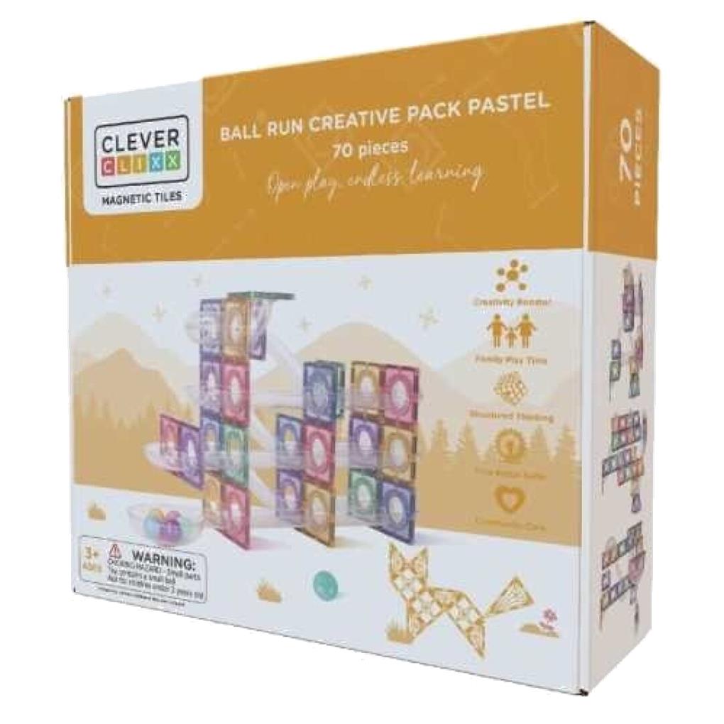 MAGNETIC TILES PISTA DE BOLAS PASTEL
