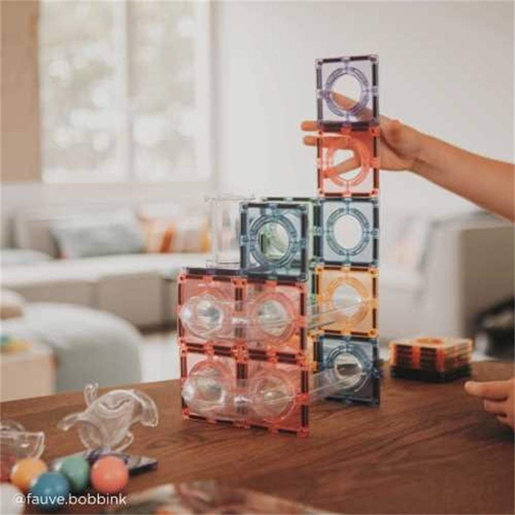 MAGNETIC TILES PISTA DE BOLAS PASTEL - Imagen 2