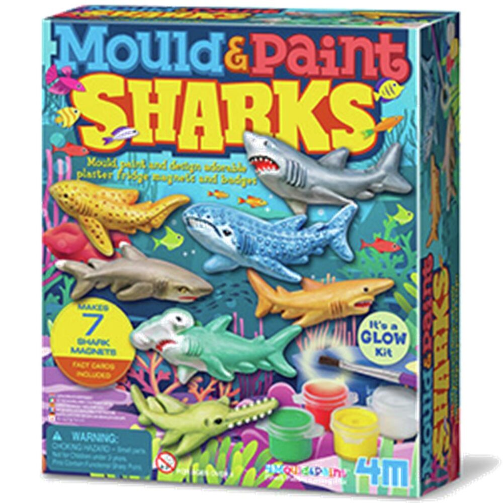 MOULD & PAINT IMANES DE TIBURONES GLOW IN THE DARK - Imagen 3