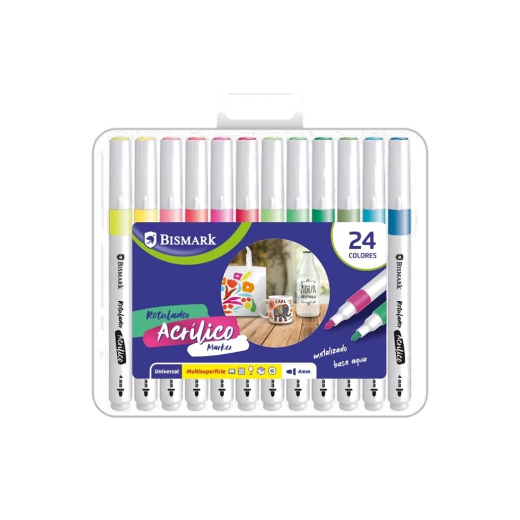 ROTULADORES ACRILICOS 24 COLORES SURTIDOS