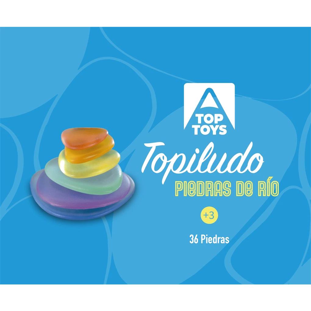 TOPILUDO 36 PIEDRAS TRANSLUCIDAS 6 COLORES