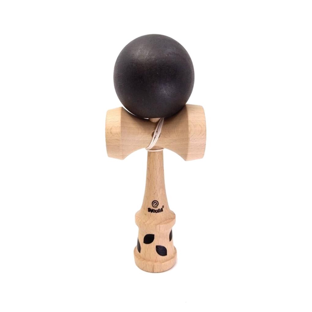 KENDAMA NEGRA DE MADERA GEOM