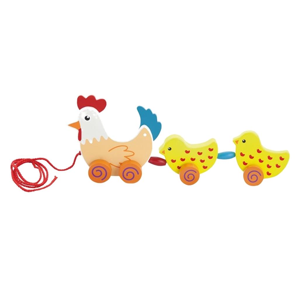 PULL ALONG HEN + 2 CHICKS