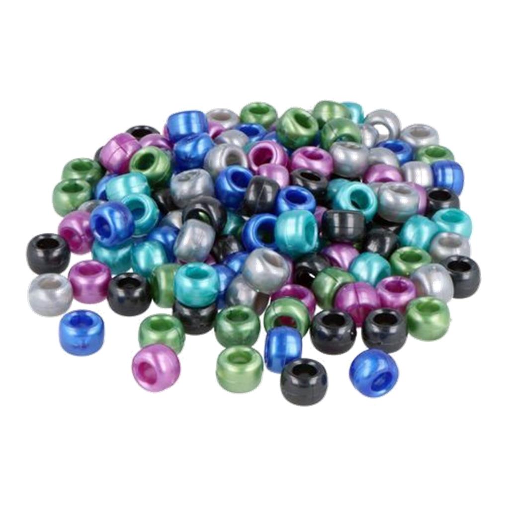 CUENTAS DE PLASTICO EN FORMA DE CILIDRO GROSELLA OPACO