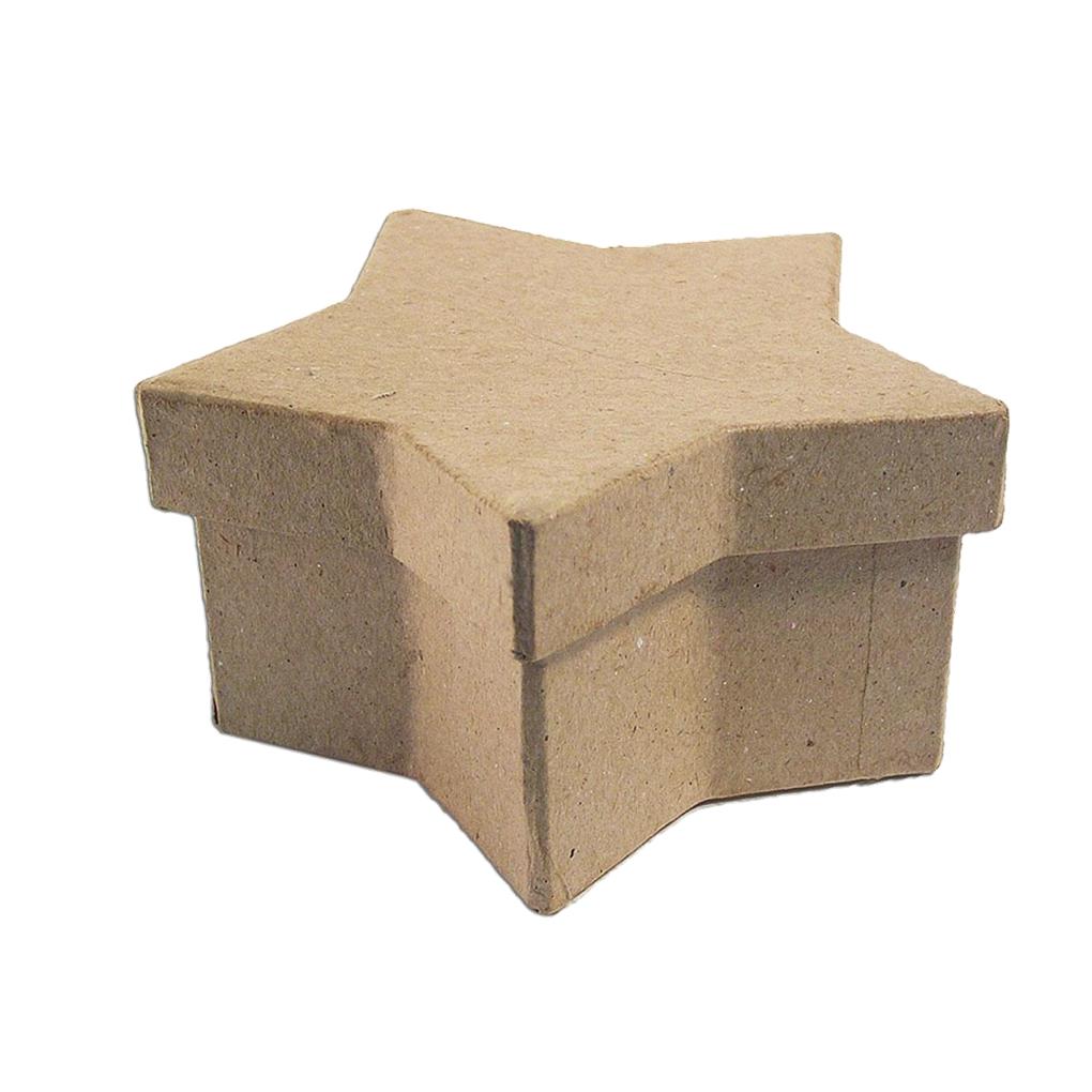 CAJA PAPEL MACHE ESTRELLA 8X5X4 CMS