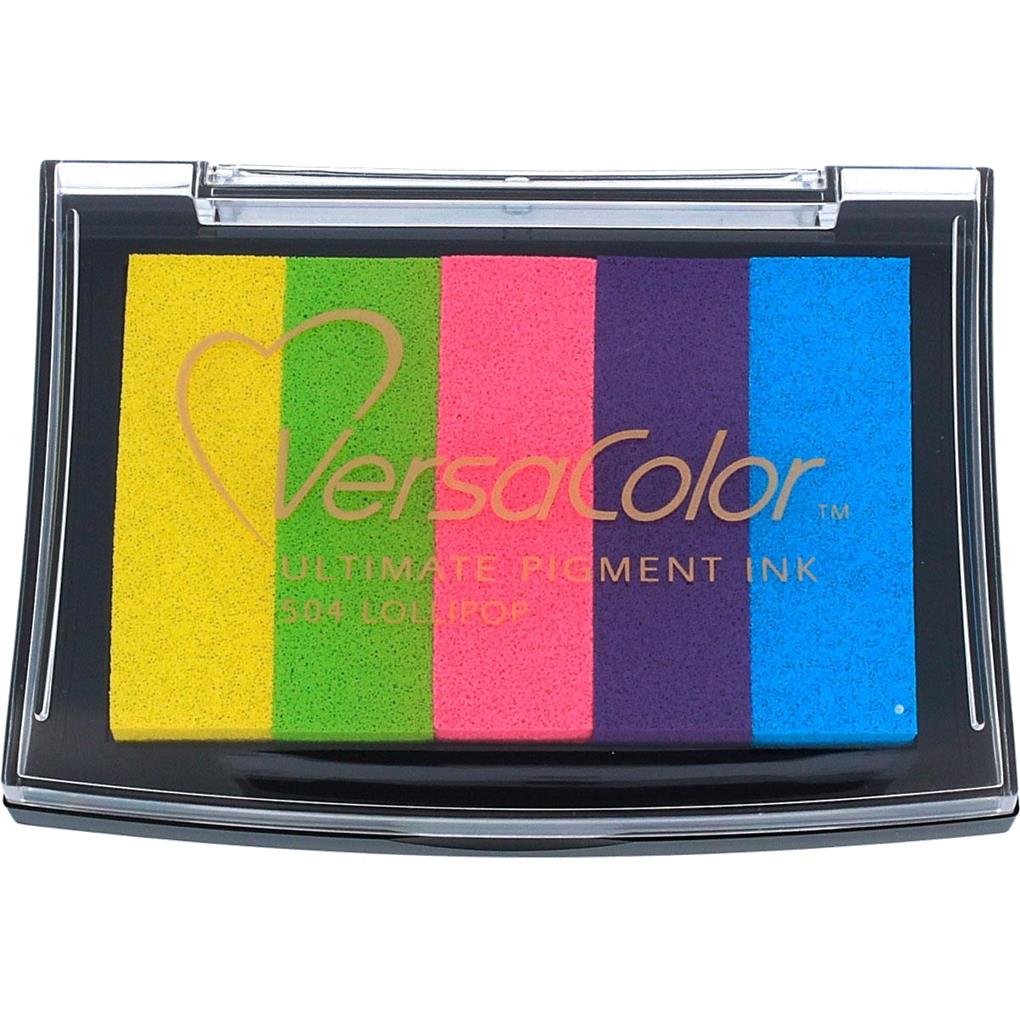 TINTA VERSACOLOR 5 COLORES PIRULETA OPACA 95X65 MM ALMOHADILLA