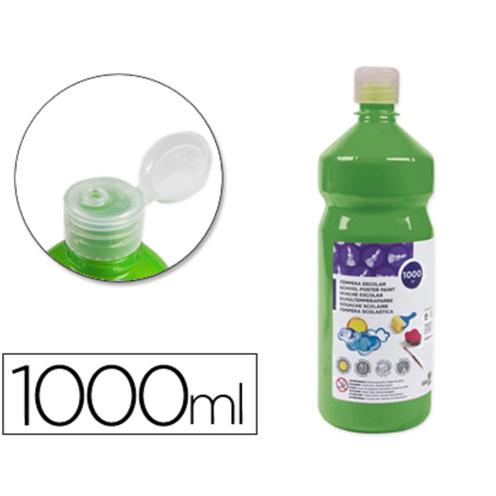 TEMPERA LIQUIDA LIDERPAPEL ESCOLAR 1000 ML VERDE