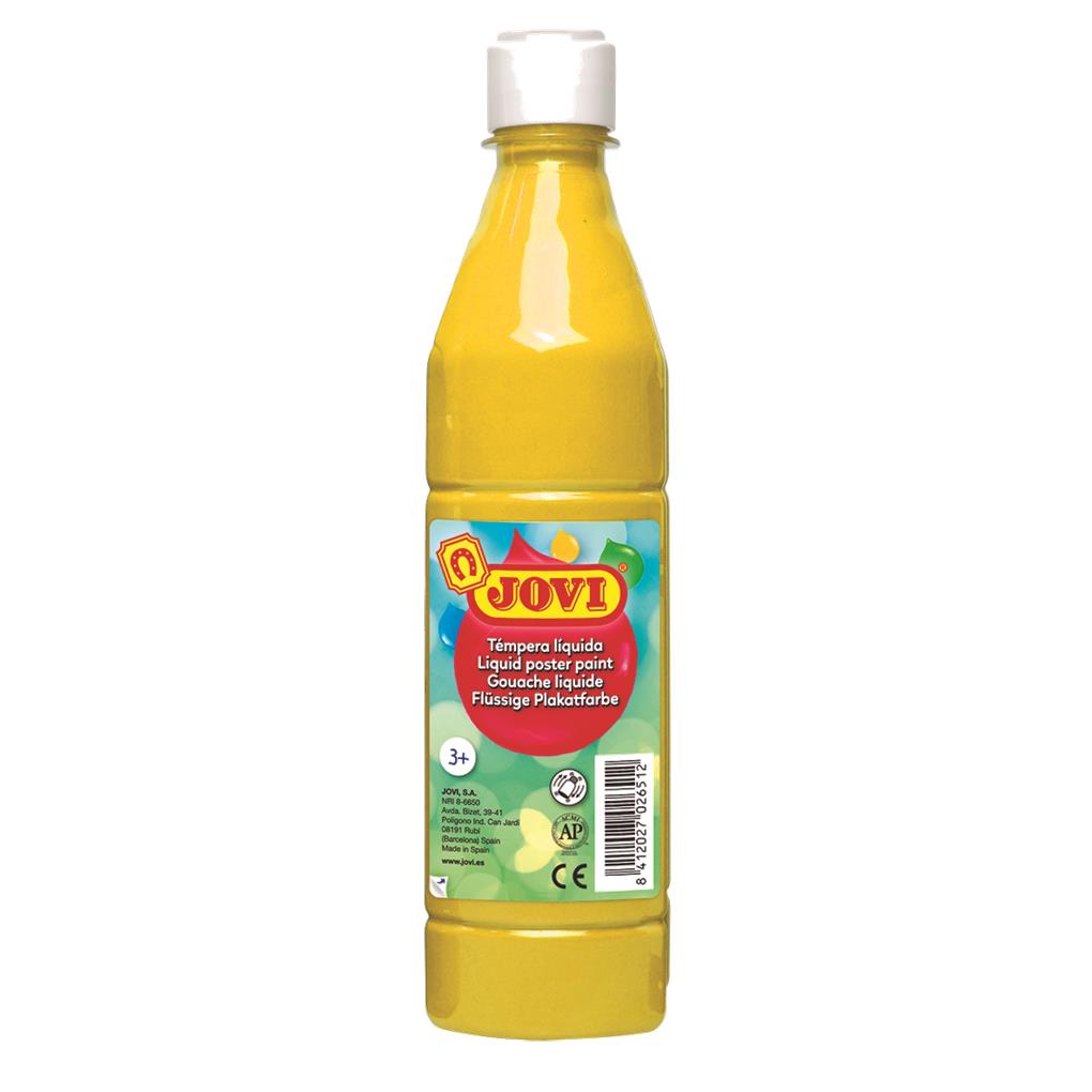 TEMPERA JOVI BOTELLA 500 ML - AMARILLO
