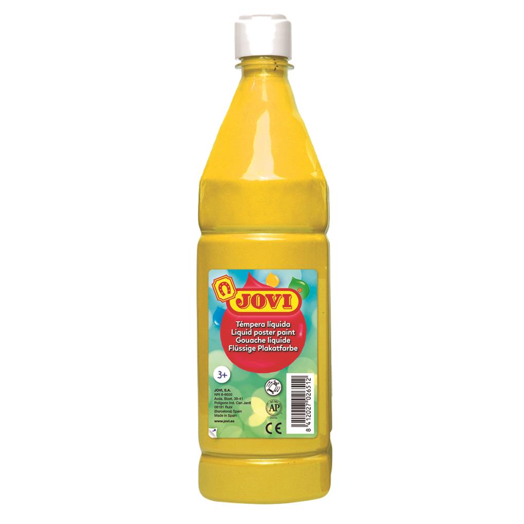 TEMPERA JOVI BOTELLA 1000 ML - AMARILLO
