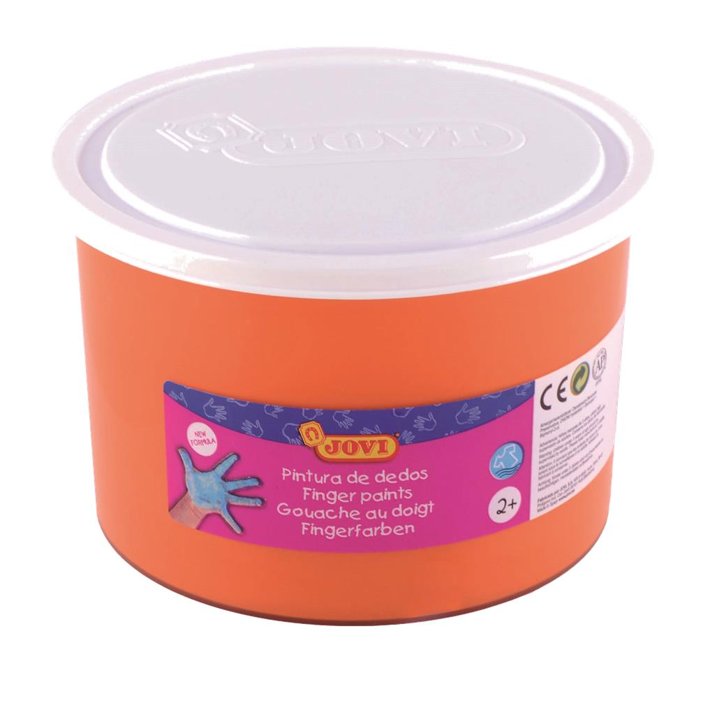 PINTURA DEDOS JOVI 500 ML -COLOR NARANJA