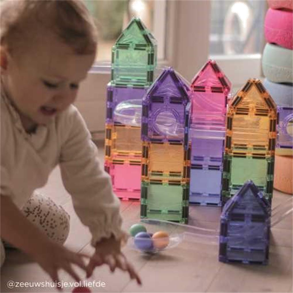 PISTA DE BOLAS PASTEL 110 PIEZAS - Imagen 2