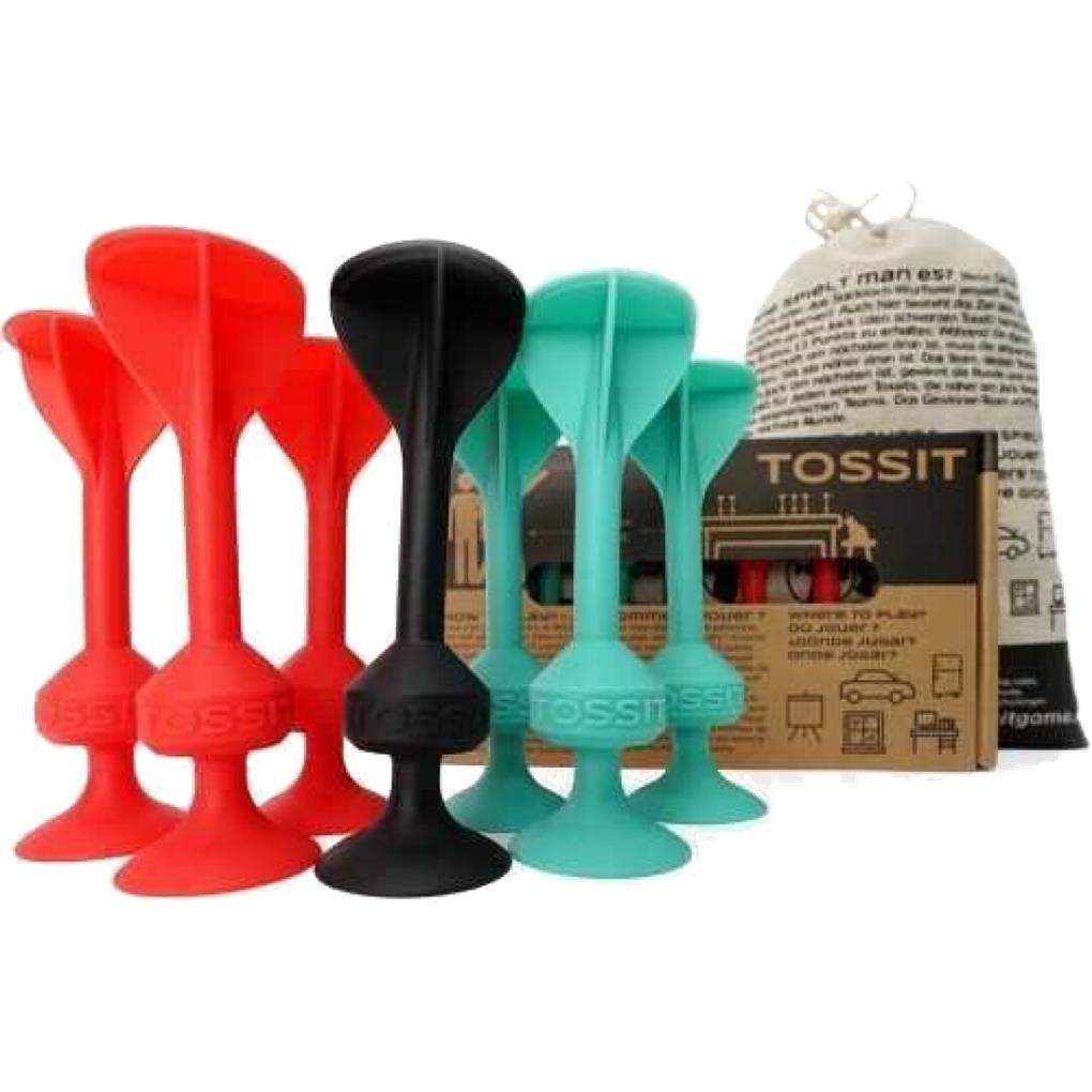 TOSSIT 7 DARDOS DE SILICONA STARTER ROJO + VERDE
