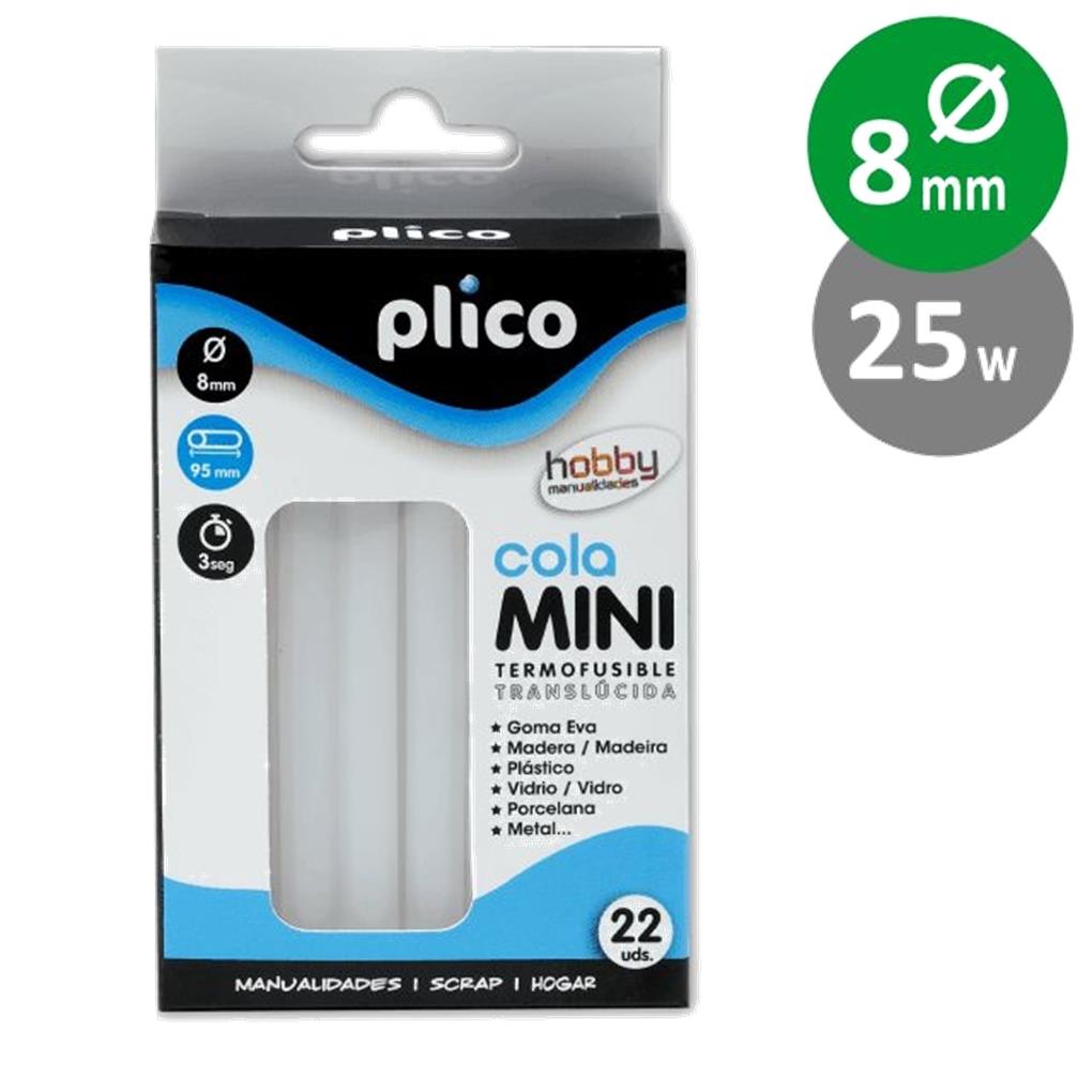 BLISTER 22 BARRITAS MINI COLA 8 MM X 95 MM DE LARGO