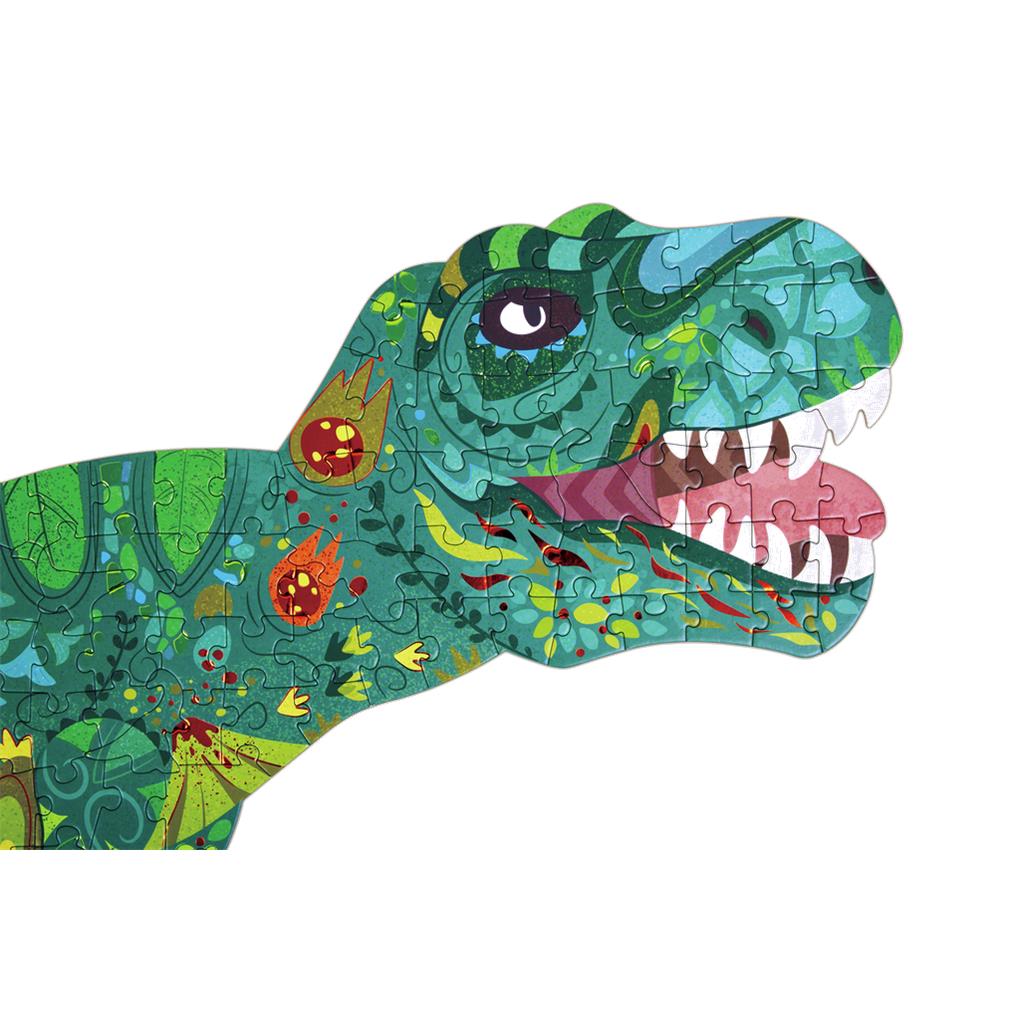 PUZZLE BRILLANTE DE SUELO DINOSAURIOS 200 PIEZAS - Imagen 2