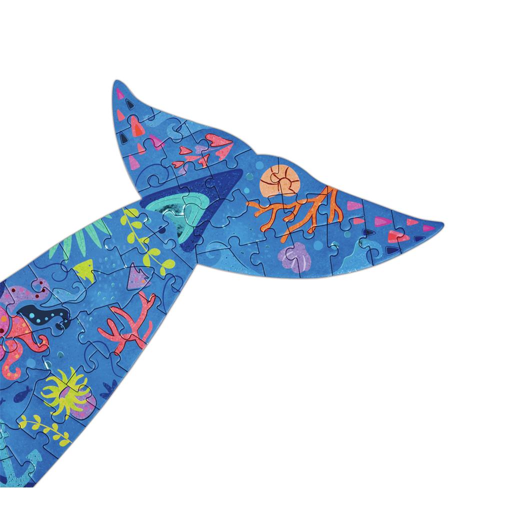 PUZZLE DE SUELO BRILLANTE DE BALLENA 200 PIEZAS - Imagen 3