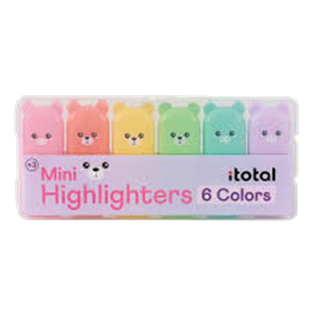 SET 6 MARCADORES FLUORESCENTES ITOTAL OSO MACARON8059037073084