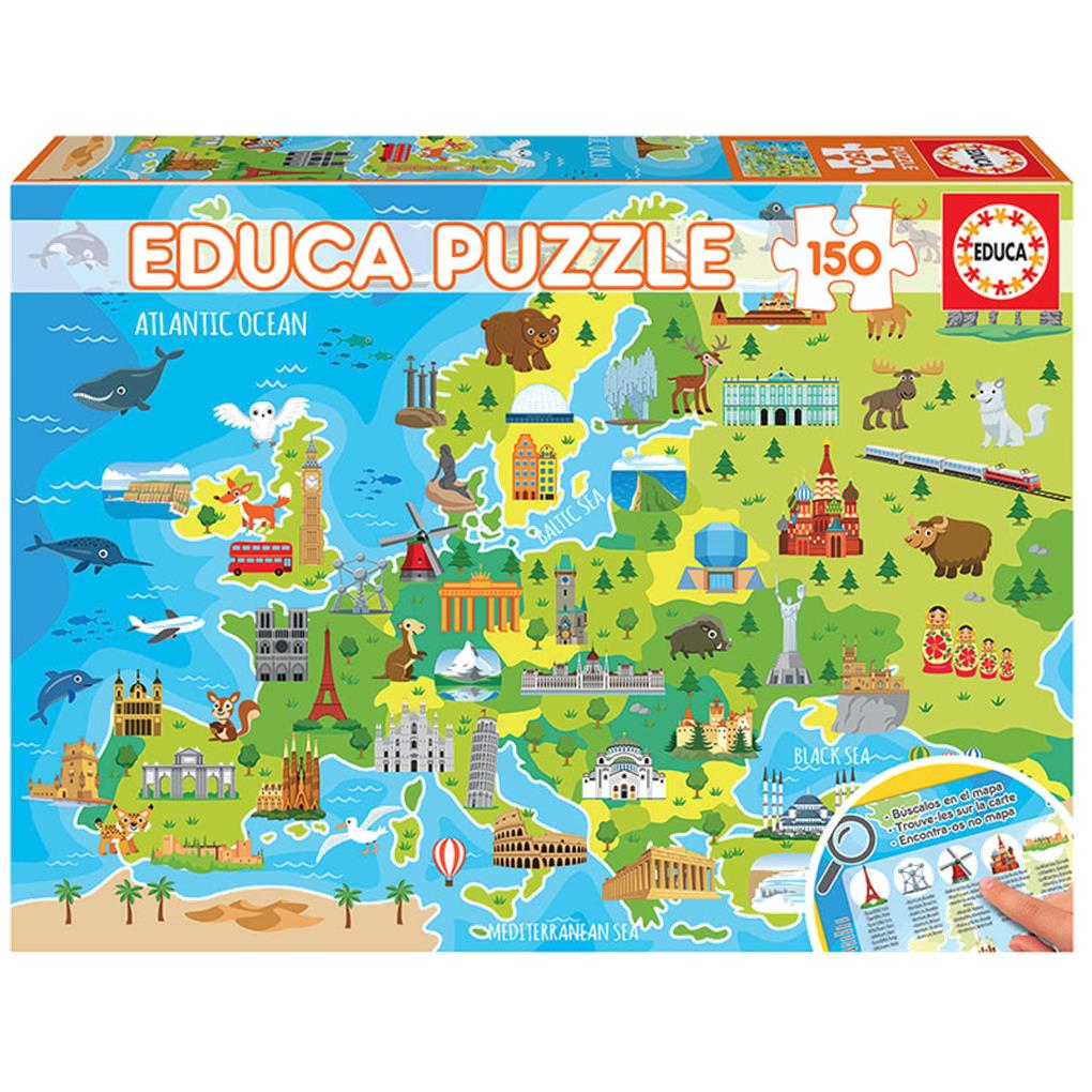 PUZZLE MAPA DE EUROPA 150 PIEZAS