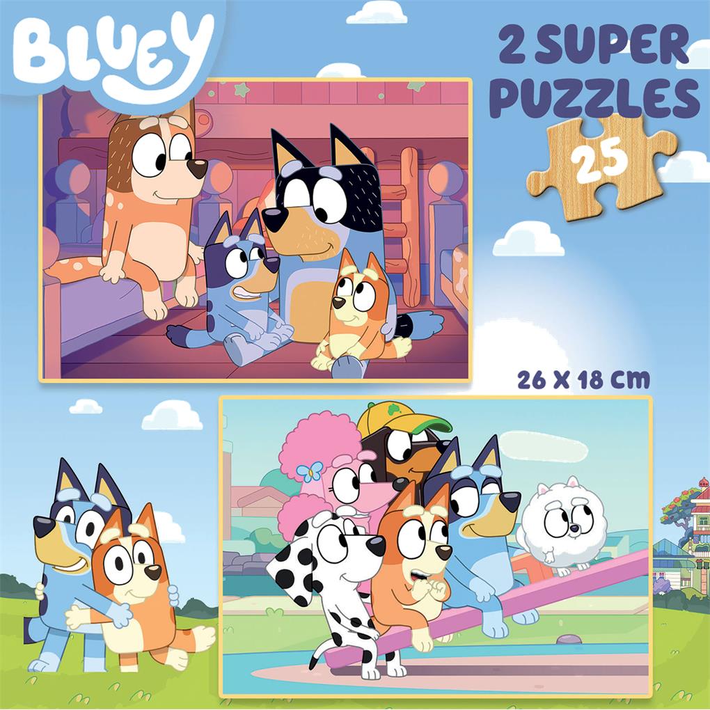 PUZZLE 2X25 BLUEY - Imagen 2