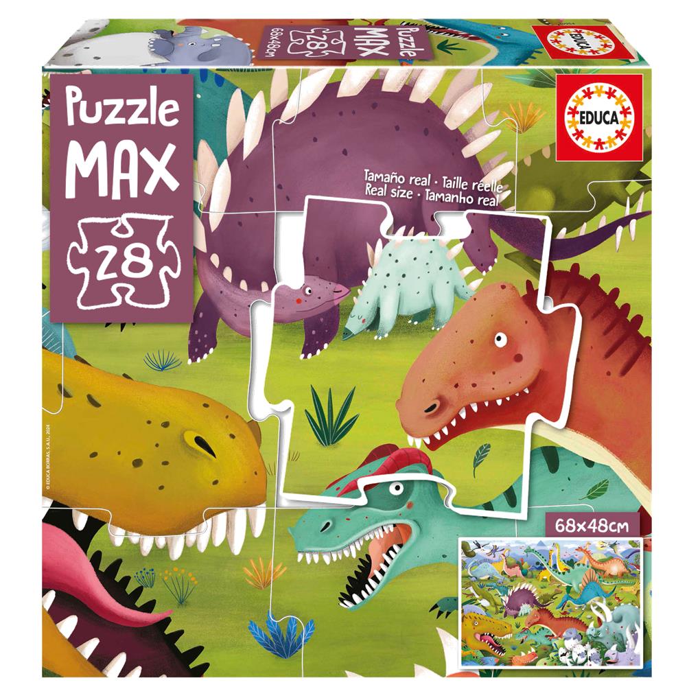 DINOSAURIOS PUZZLE MAX 28 PIEZAS