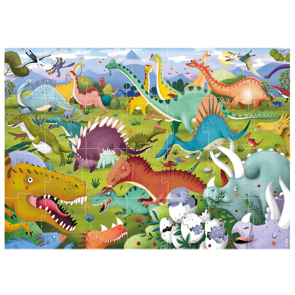 DINOSAURIOS PUZZLE MAX 28 PIEZAS - Imagen 2