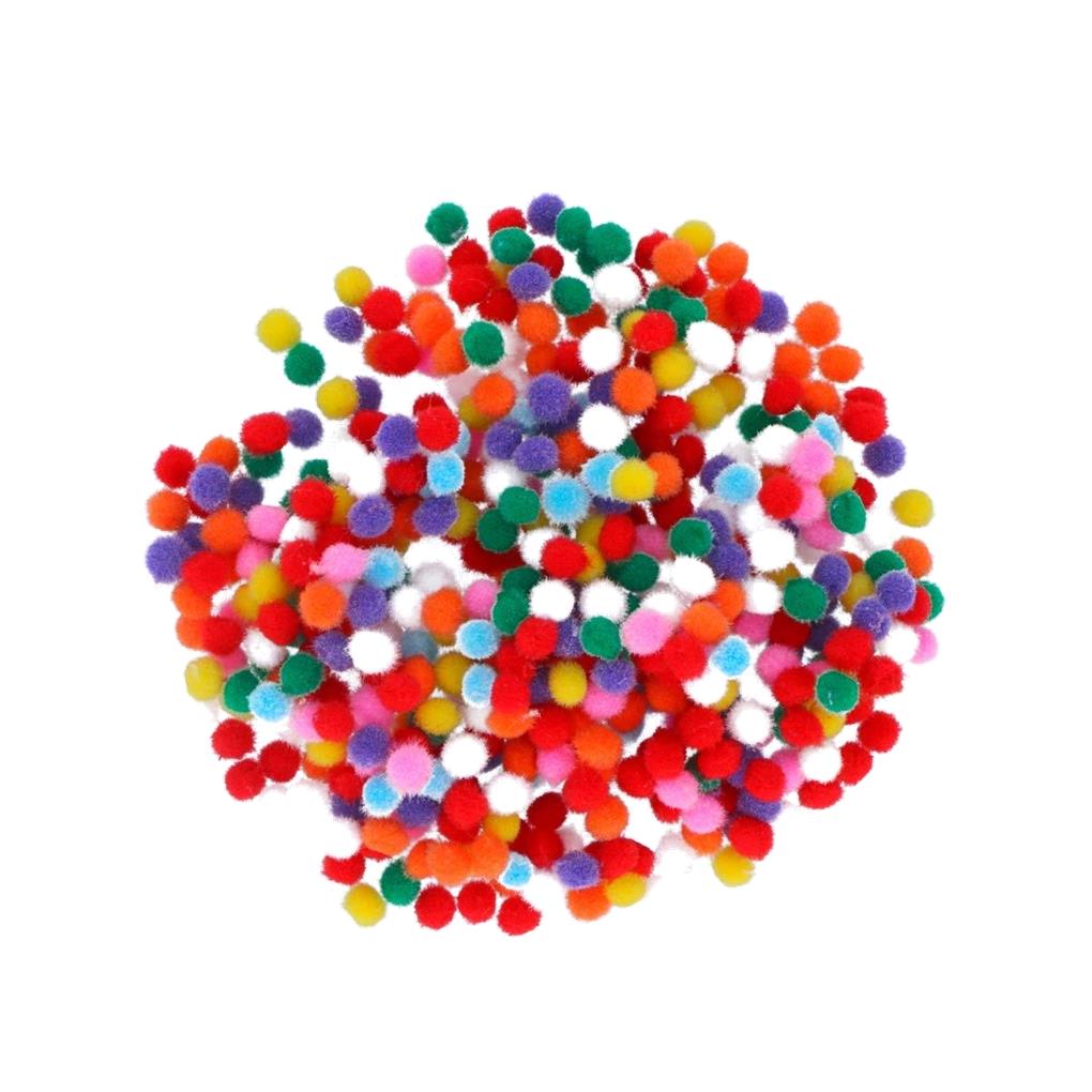 POMPONES MIX COLORES 5MM - 500UDS