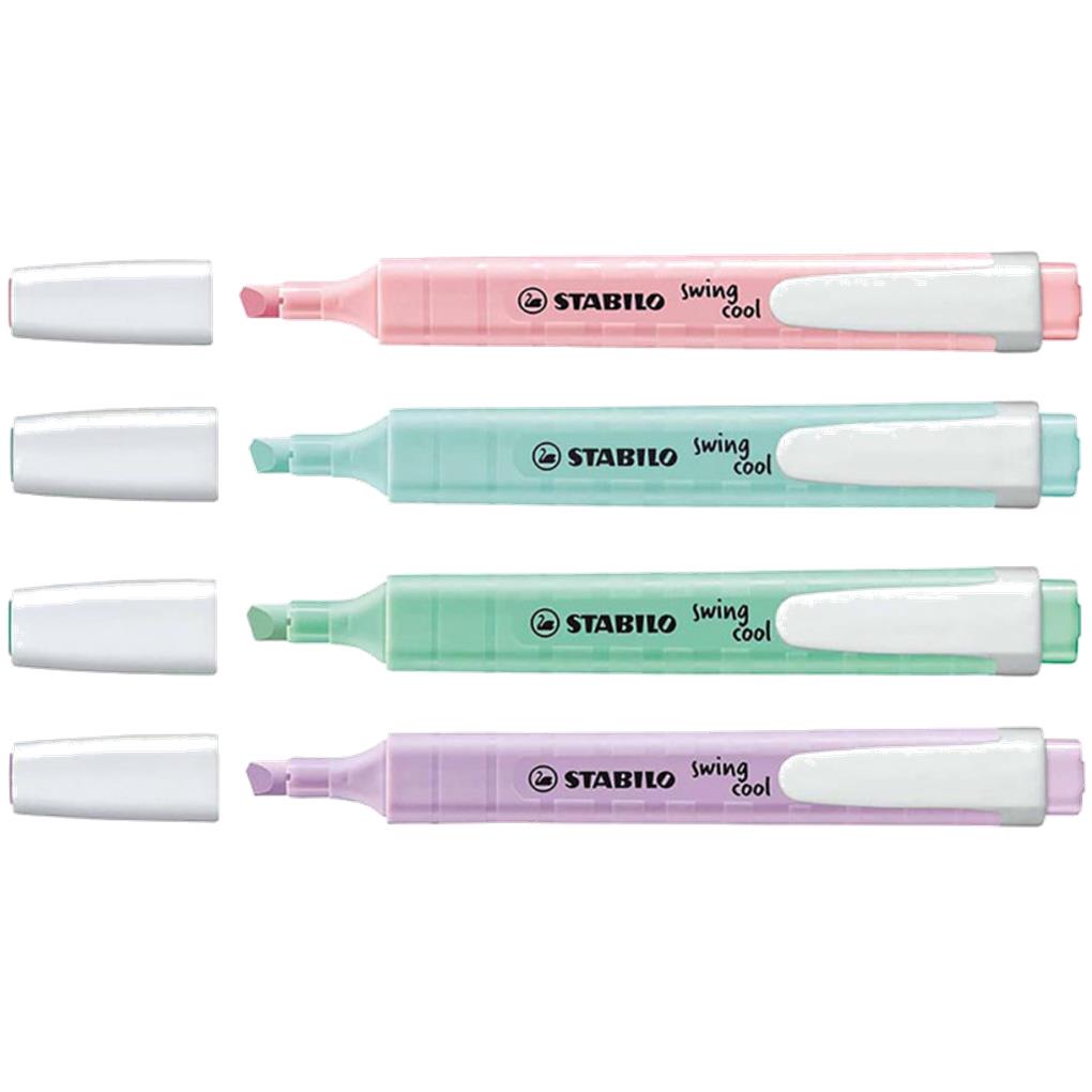 ESTUCHE STABILO SWING COOL 4 COLORES PASTEL - Imagen 2