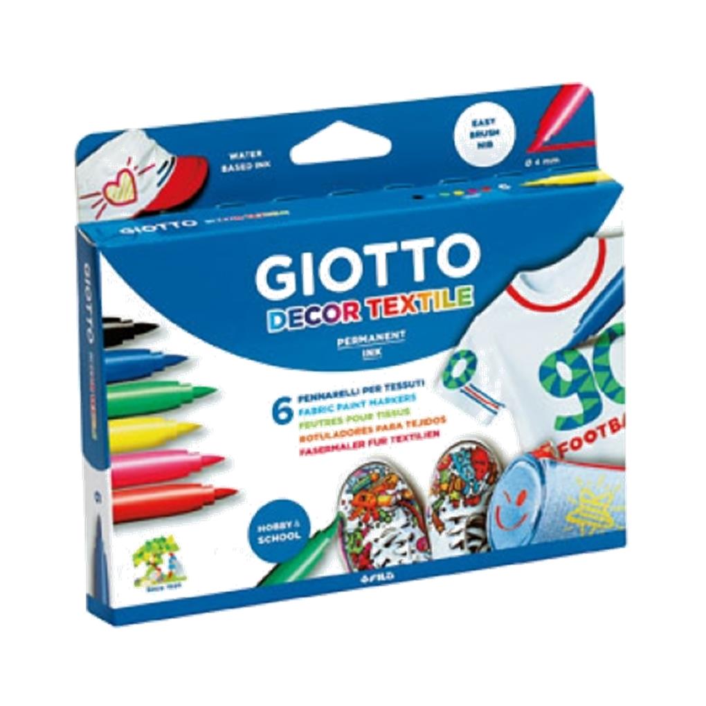 ROTULADOR GIOTTO DECOR TEXTILE ESTUCHE/6 U.
